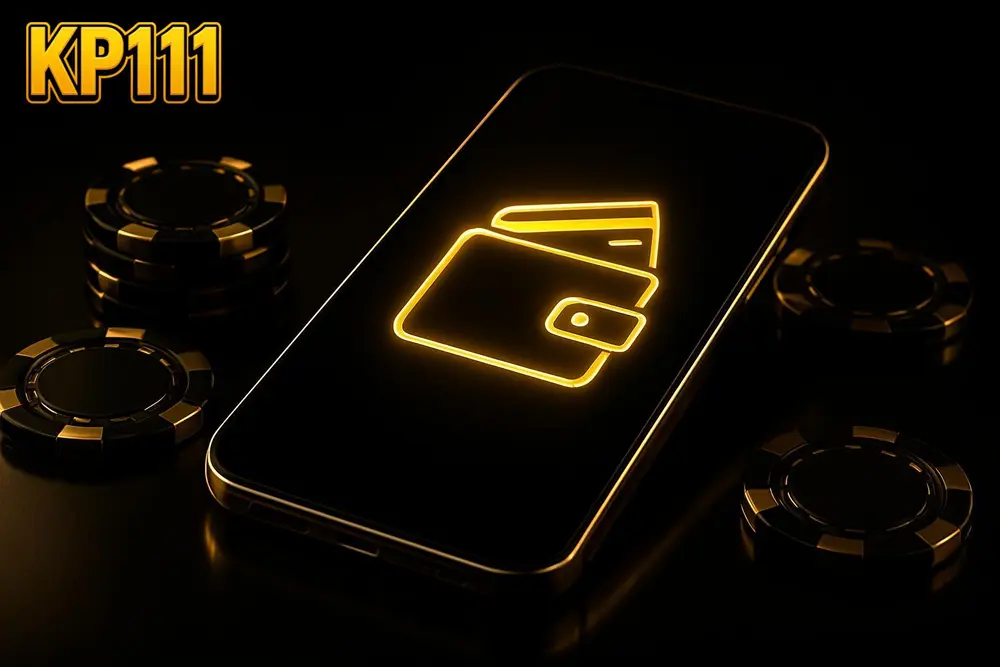 KP111 bKash deposit — a glowing smartphone with mobile-wallet icons surrounded by poker chips KP111 bKash deposit — a glowing smartphone with mobile-wallet icons surrounded by poker chips
