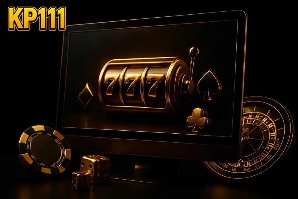 KP111 Bangladesh โ a glowing golden casino homepage banner with black background KP111 Bangladesh โ a glowing golden casino homepage banner with black background